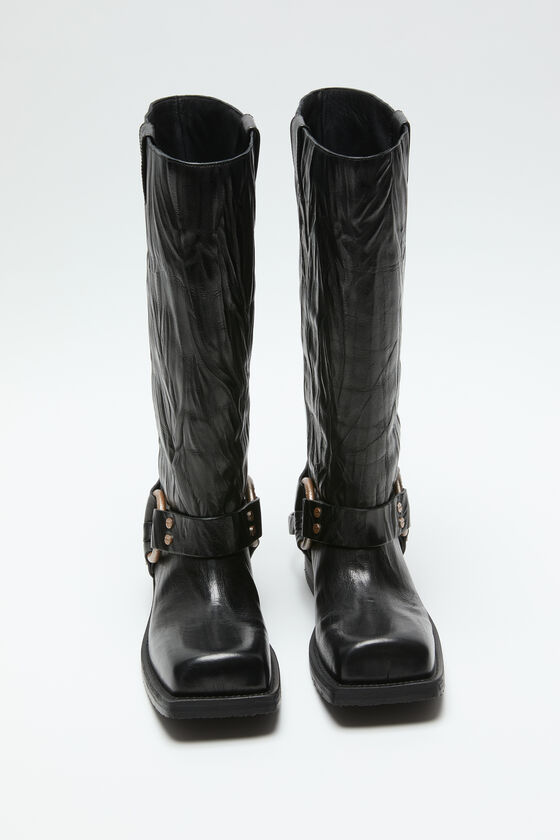 (image for) Well-Designed Leather buckle boots